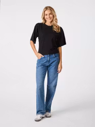 Asha Boxy Tee Black Neo Noir