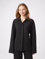 Waldita Structure Shirt Black Neo Noir