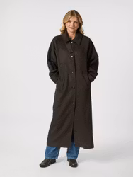Keaton Wool Coat Chocolate Brown Neo Noir
