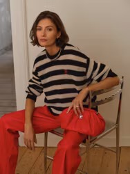 Ariama Striped Sweater Black/Cream Dante6