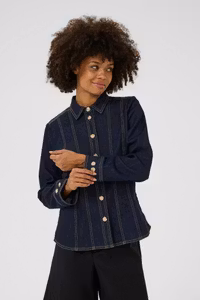 Bobbie Denim Shirt Rinse Wash Culture