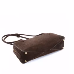 Alba Suede Bag Dark Brown Latalia