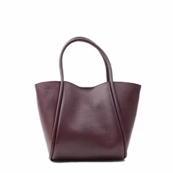Florence Medium Leather Bag Bordeaux Latalia