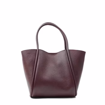 Florence Medium Leather Bag Bordeaux Latalia