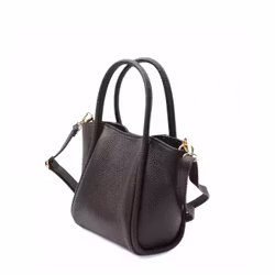 Florence Small Leather Bag Dark Brown Latalia