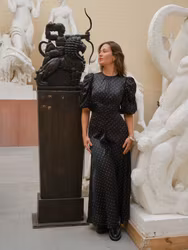 Kikka Dot Dress Black Neo Noir