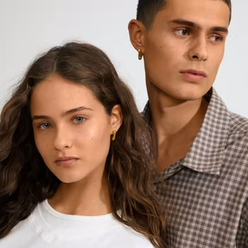 Free Earrings Gold Pilgrim