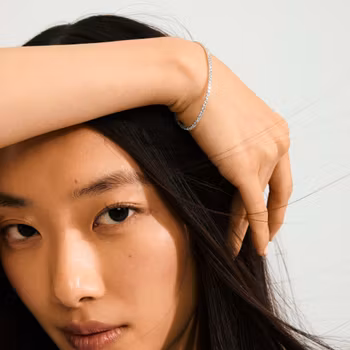 Arash Crystal Bracelet Silver Pilgrim