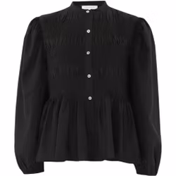 Chloe Smock Blouse Black Continue