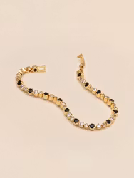 Hermes Tennis Bracelet Noir/Champagne Ylva Li