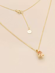 Embla Necklace Orange Ylva Li