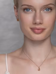 Embla Necklace Orange Ylva Li