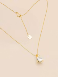 Embla Necklace Crystal Gold Ylva Li
