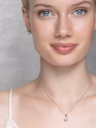 Embla Necklace Crystal Silver Ylva Li