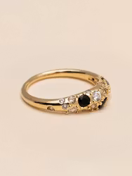Hermes Ring Noir/Champagne Ylva LI