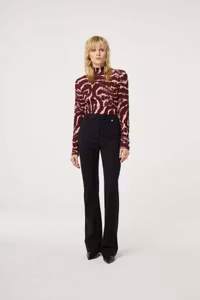 Quinty Top Deep Burgundy/Creme Fabienne Chapot