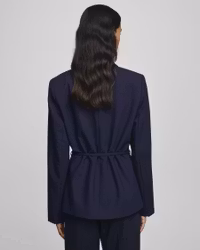 Freylia Straight Blazer Mari Blue Mel MSCH