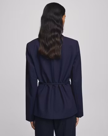 Freylia Straight Blazer Mari Blue Mel MSCH