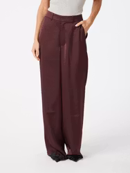 Emmett Heavy Sateen Pants Burgundy Neo Noir