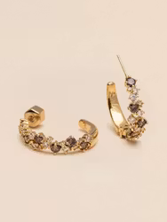 Meadow Avantgarde Earrings Chestnut Ylva Li