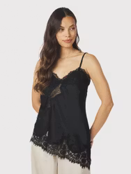 Viole Lace Top Black Neo Noir