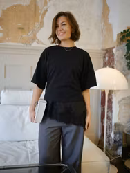 Viole Lace Top Black Neo Noir