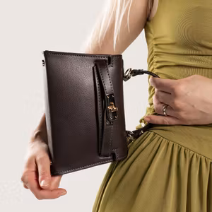 Trento Saffiano Dark Brown Latalia