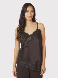 Viole Lace Top Dark Brown Neo Noir