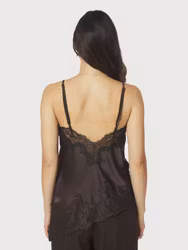Viole Lace Top Dark Brown Neo Noir