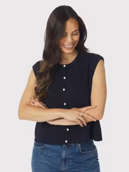 Everest Knit Vest Navy Neo Noir