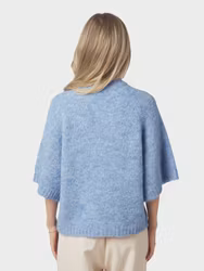 Benuta Fluffy Knit Cardigan Dusty Blue Neo Noir