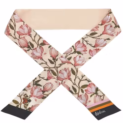 Silk Scarf Tiny Thins Morning Magnolia Kueen