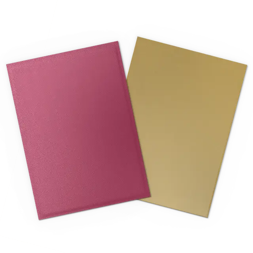 Dragon Shield Matte Dual Sleeves - Pomegranate & Gold