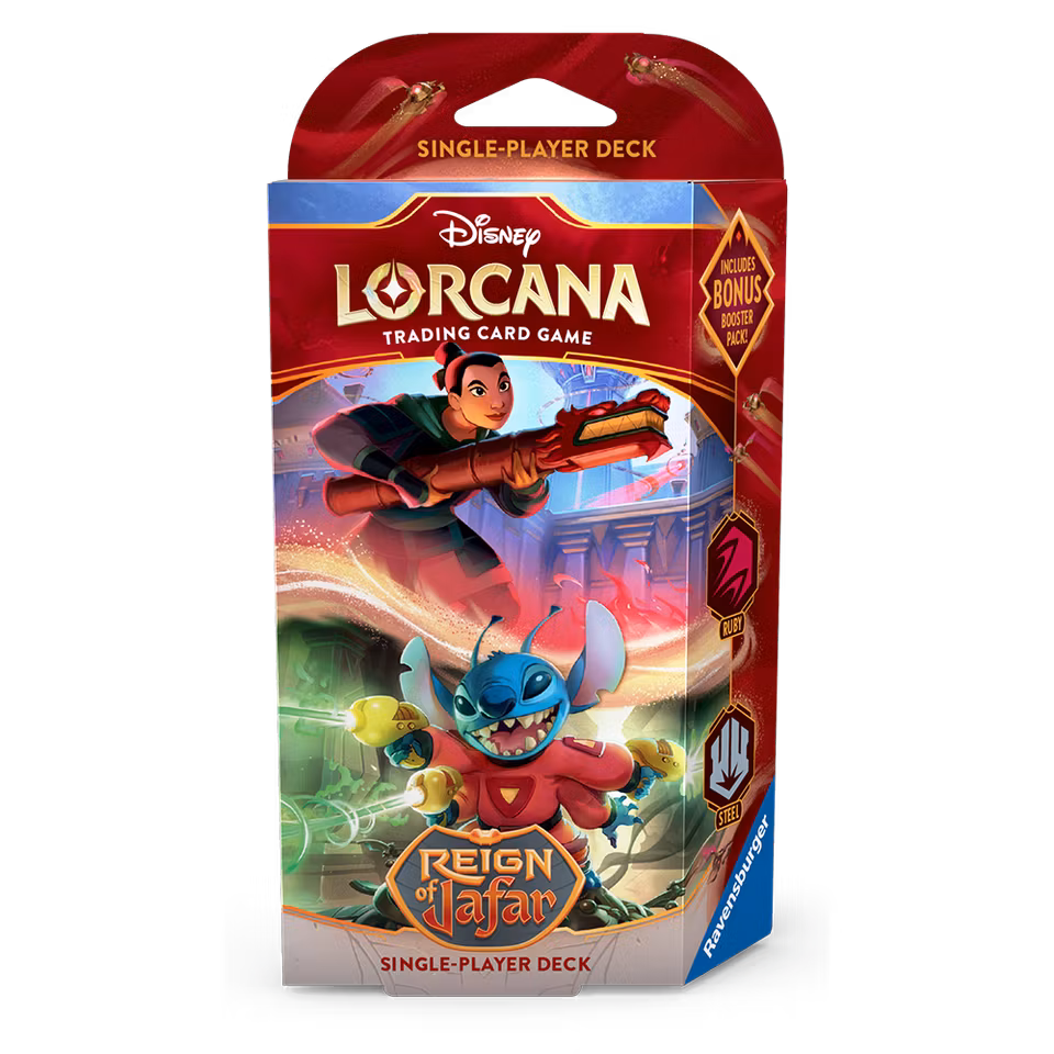 Lorcana Reign of Jafar Starterdeck: Ruby/Steel