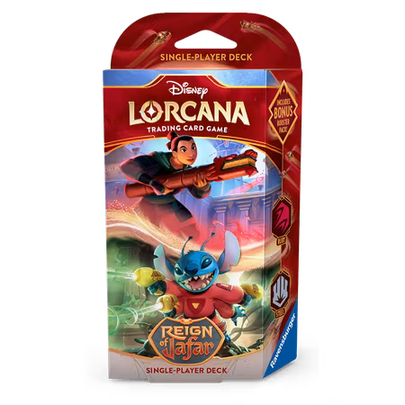 Lorcana Reign of Jafar Starterdeck: Ruby/Steel