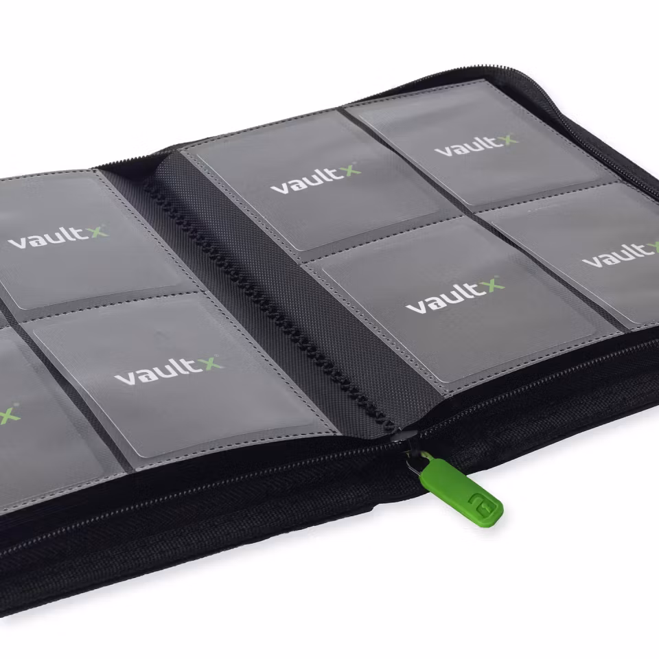 VaultX Exo-Tec Zip Binder 4-Pocket Black