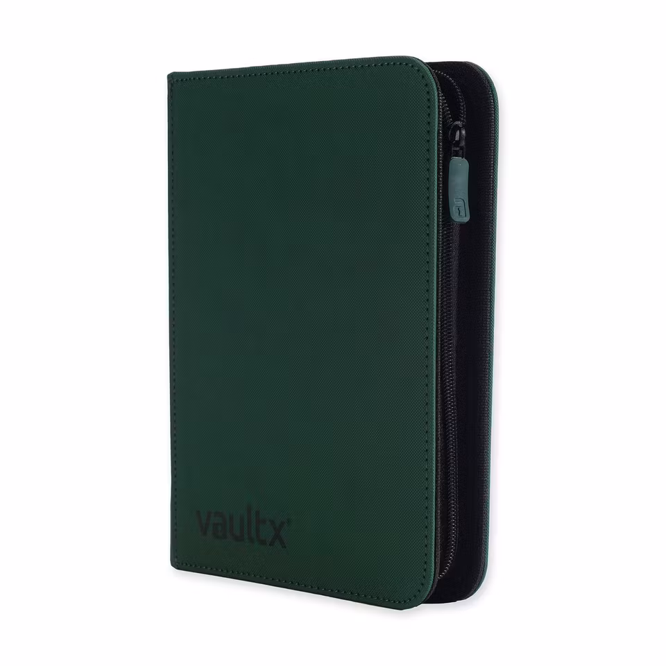 VaultX Exo-Tec Zip Binder 4-Pocket Green