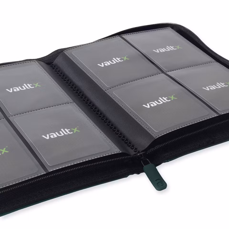 VaultX Exo-Tec Zip Binder 4-Pocket Green