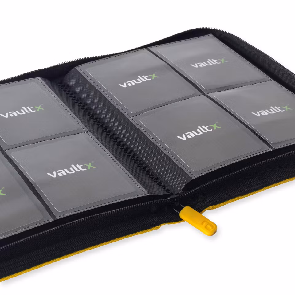 VaultX Exo-Tec Zip Binder 4-Pocket Yellow