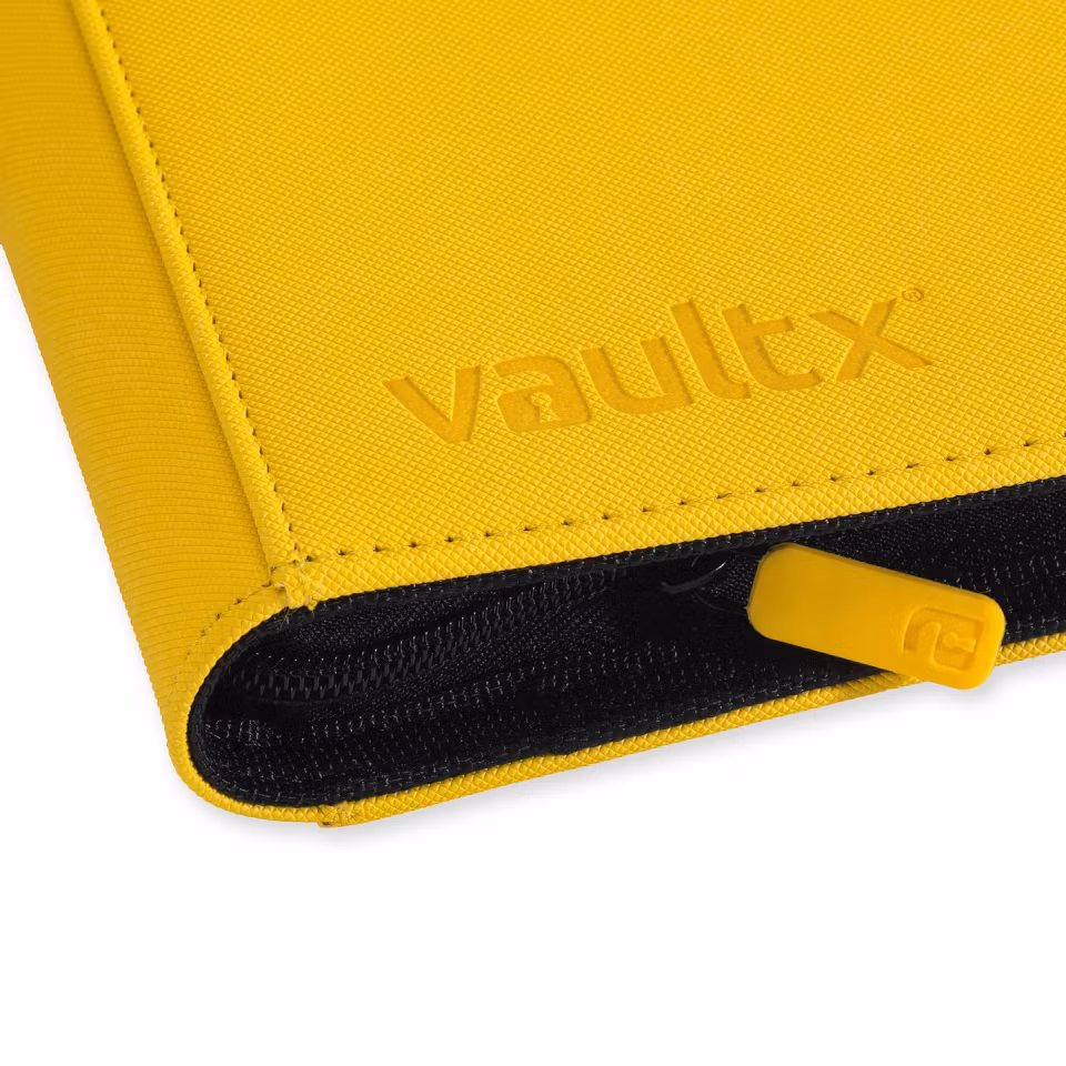 VaultX Exo-Tec Zip Binder 4-Pocket Yellow