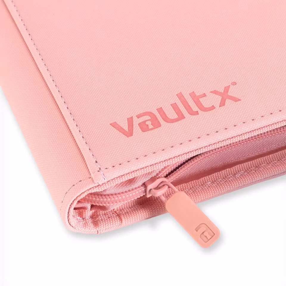 VaultX Exo-Tec Zip Binder 4-Pocket Pink