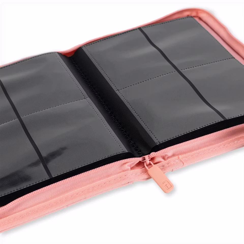 VaultX Exo-Tec Zip Binder 4-Pocket Pink