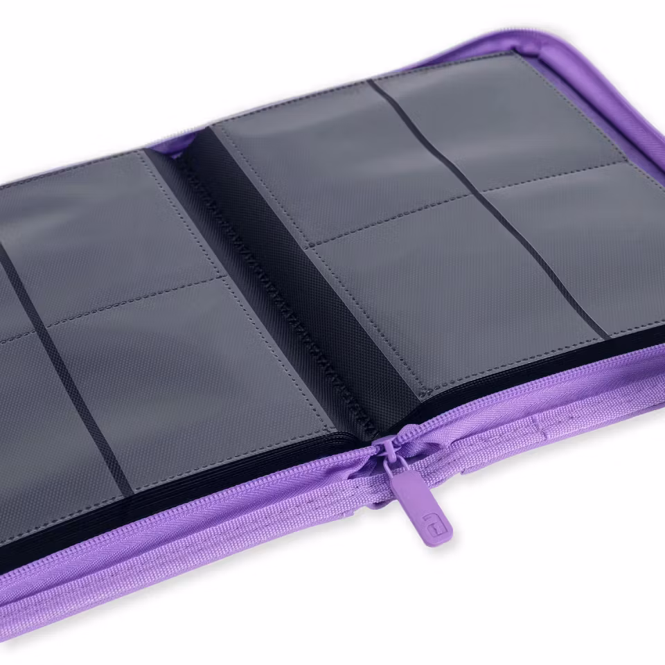 VaultX Exo-Tec Zip Binder 4-Pocket Purple