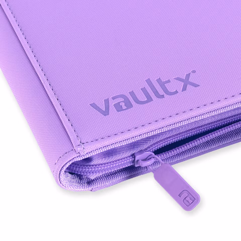 VaultX Exo-Tec Zip Binder 4-Pocket Purple