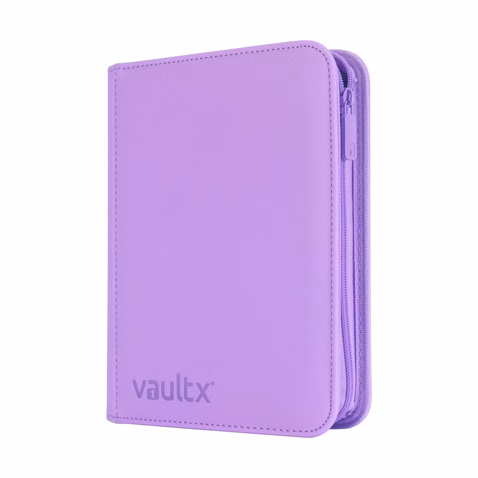 VaultX Exo-Tec Zip Binder 4-Pocket Purple