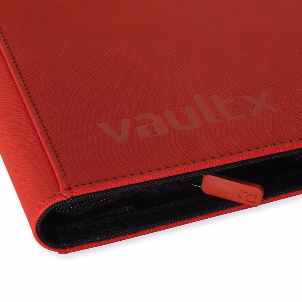 VaultX Exo-Tec Zip Binder 9-Pocket Red