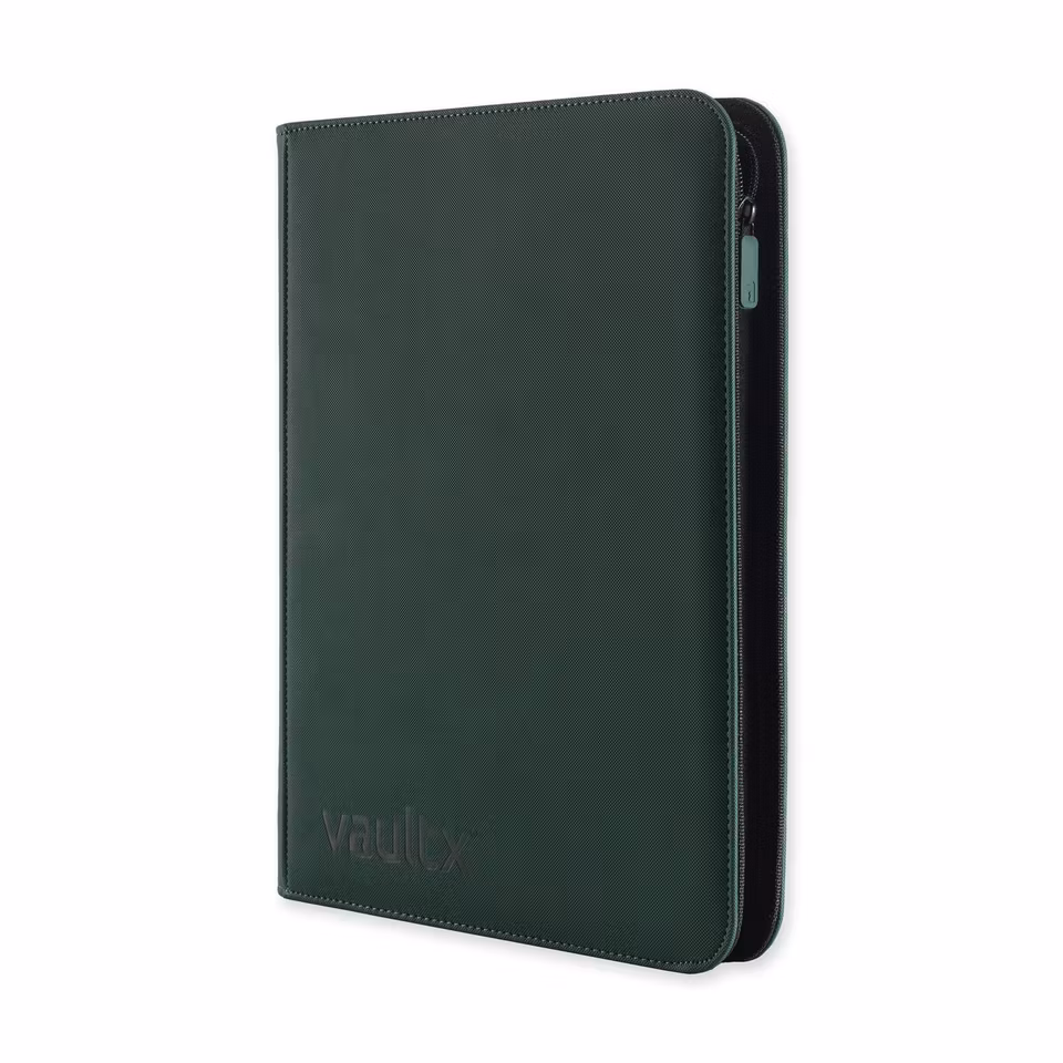 VaultX Exo-Tec Zip Binder 9-Pocket Green