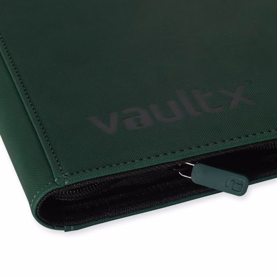 VaultX Exo-Tec Zip Binder 9-Pocket Green