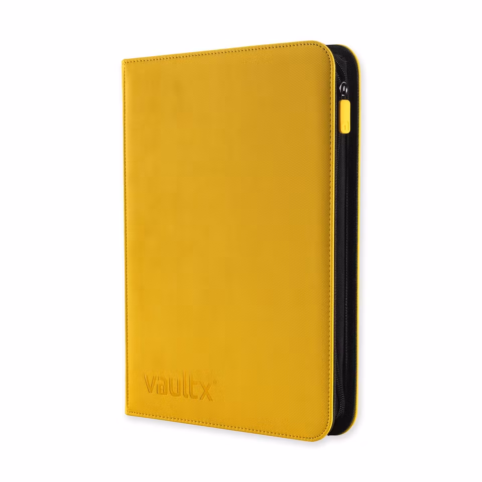 VaultX Exo-Tec Zip Binder 9-Pocket Yellow