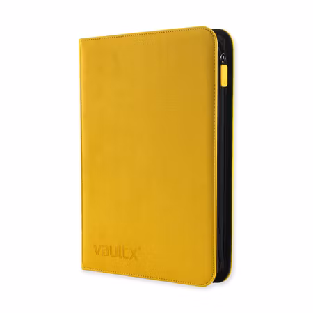 VaultX Exo-Tec Zip Binder 9-Pocket Yellow